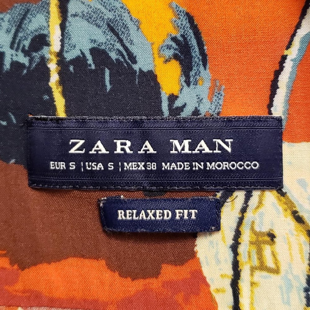 Zara Man Hawaiian Short-sleeve Shirt - Picture 5 of 5